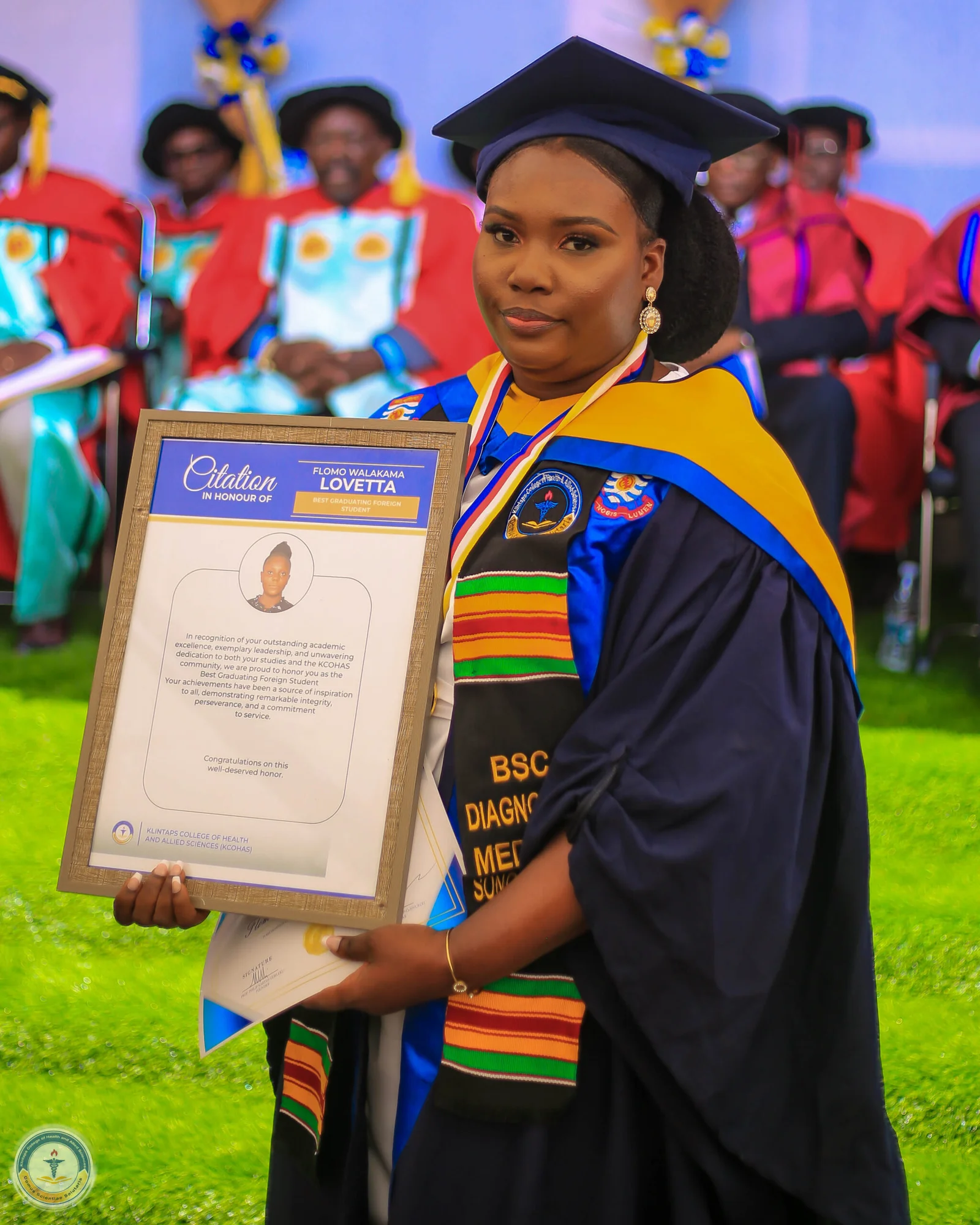 International students at Klintaps University graduation