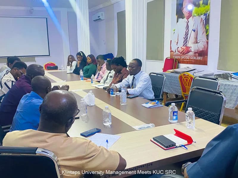 College management team during the partnership visit