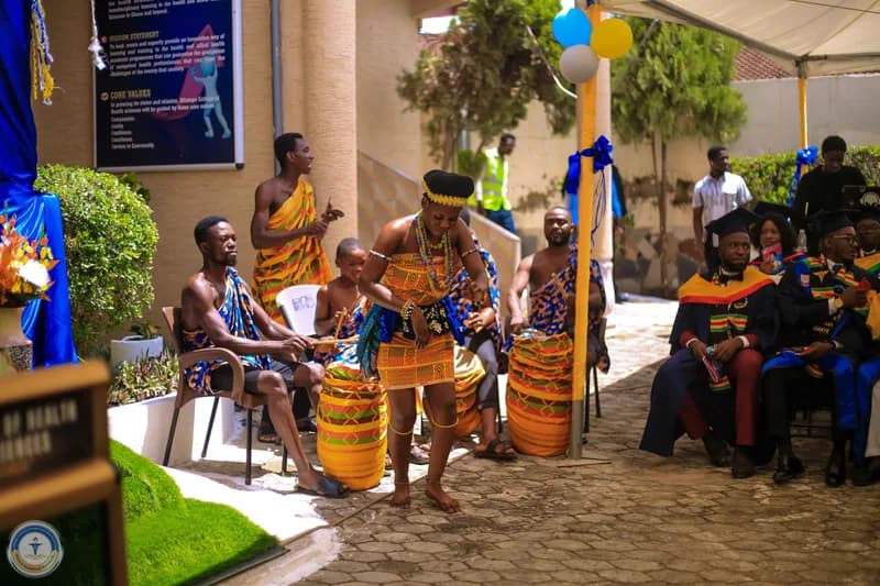 Cultural performance at graduation