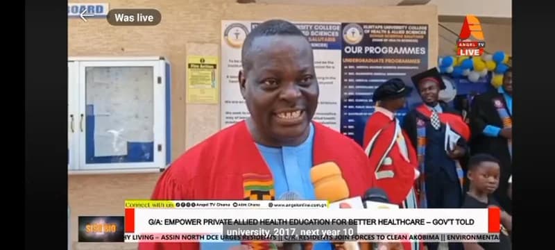 Justice William Anaam Atuguba (Rtd.) and Prof. Philip Narteh Gorleku at the 5th Congregation