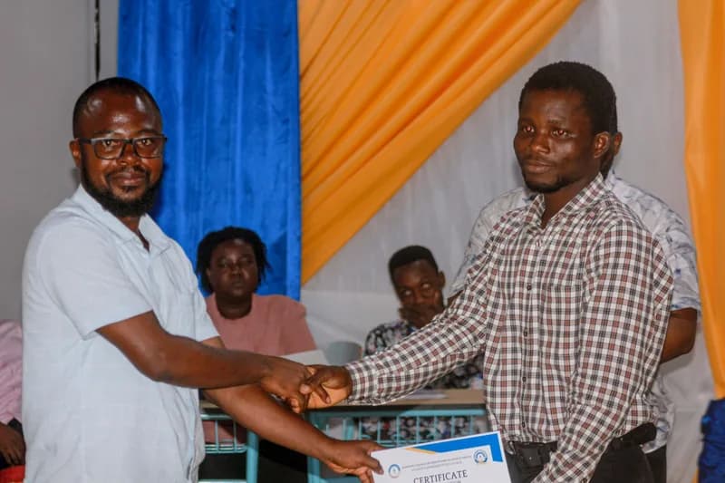 Debate Society members during competition