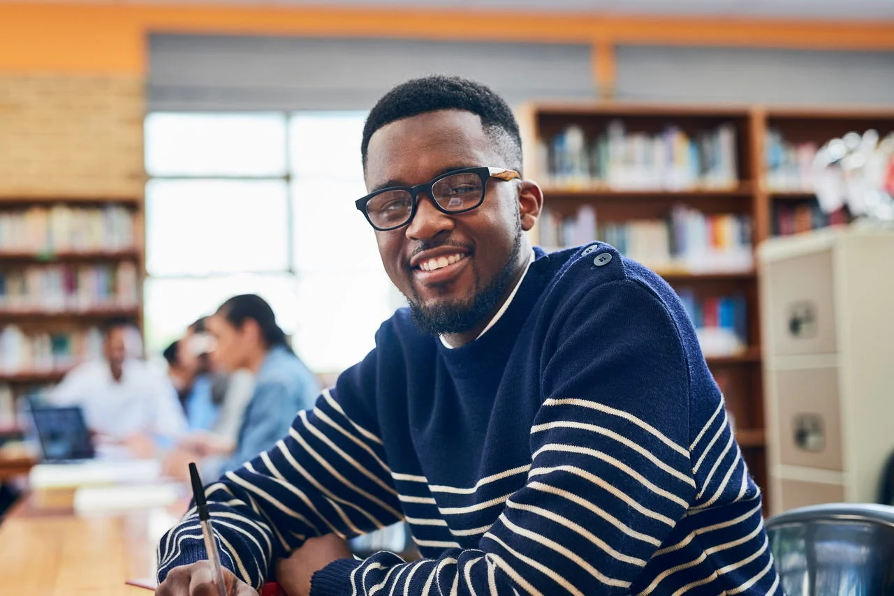 Student preparing for university entry