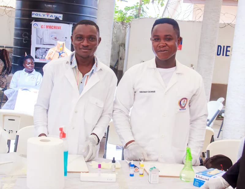 Students gaining hands-on clinical experience