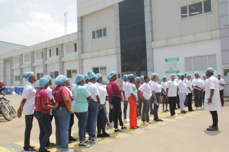 Department of Community Nutrition and Dietetics visiting Nutrifoods Ghana